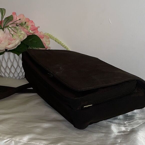 Calvin Klein Nylon Shoulder Bag Crossbody Brown Medium - Picture 7 of 11